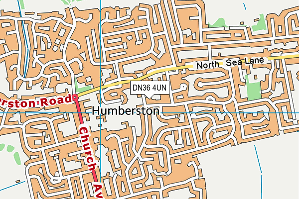 DN36 4UN map - OS VectorMap District (Ordnance Survey)