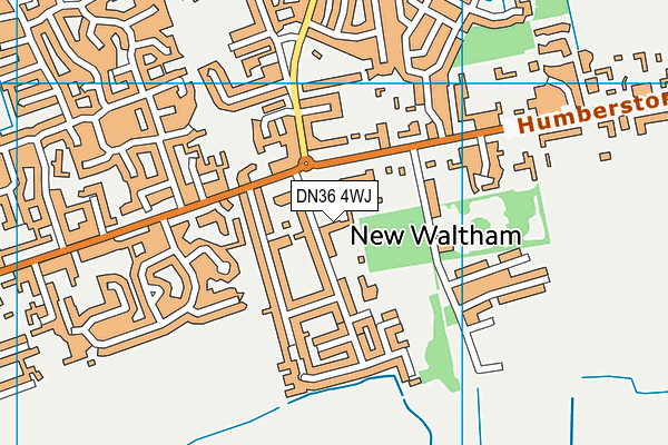DN36 4WJ map - OS VectorMap District (Ordnance Survey)