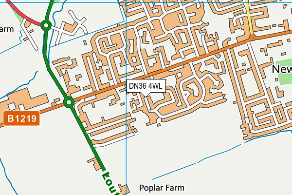 DN36 4WL map - OS VectorMap District (Ordnance Survey)