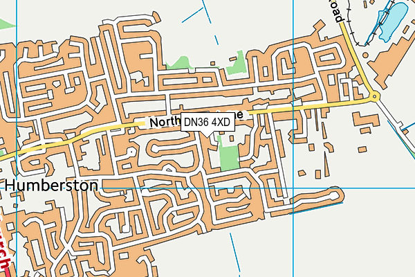 DN36 4XD map - OS VectorMap District (Ordnance Survey)