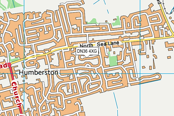 DN36 4XG map - OS VectorMap District (Ordnance Survey)