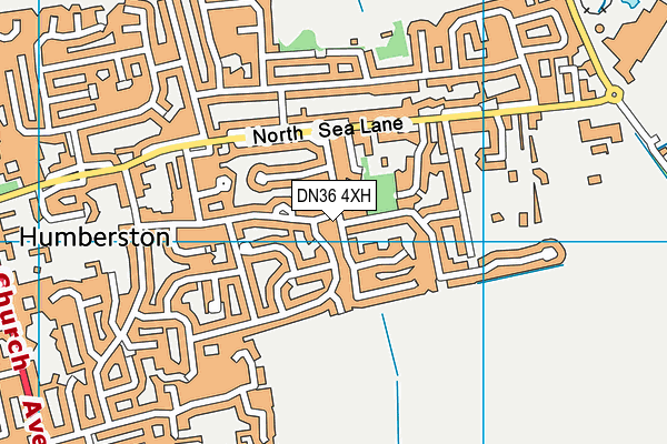 DN36 4XH map - OS VectorMap District (Ordnance Survey)