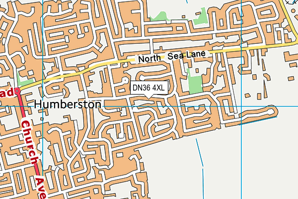 DN36 4XL map - OS VectorMap District (Ordnance Survey)