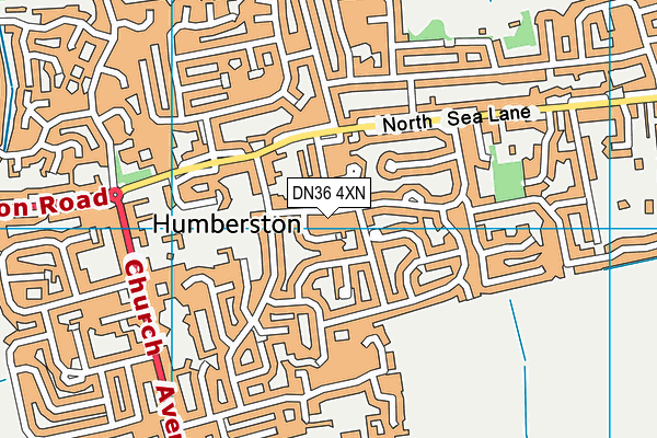 DN36 4XN map - OS VectorMap District (Ordnance Survey)