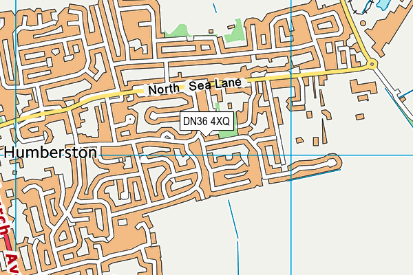 DN36 4XQ map - OS VectorMap District (Ordnance Survey)