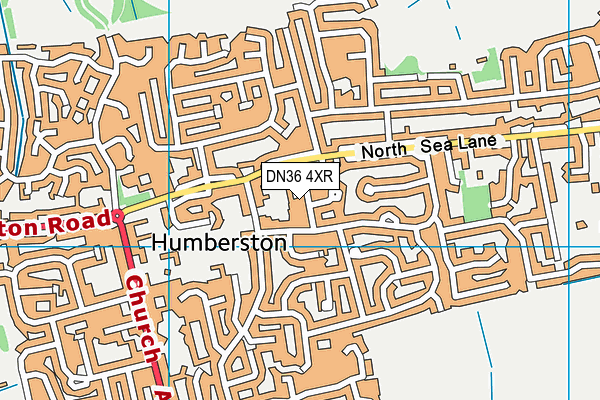 DN36 4XR map - OS VectorMap District (Ordnance Survey)