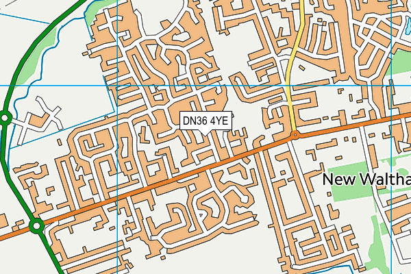 DN36 4YE map - OS VectorMap District (Ordnance Survey)