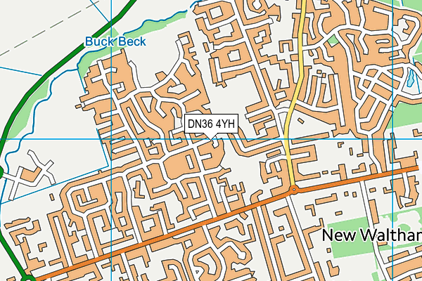 DN36 4YH map - OS VectorMap District (Ordnance Survey)