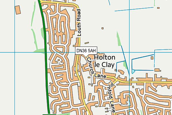 DN36 5AH map - OS VectorMap District (Ordnance Survey)