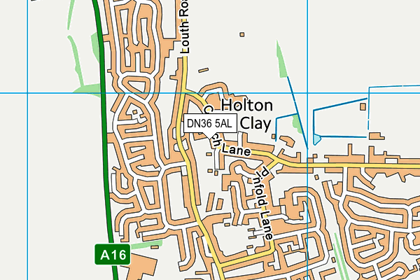 DN36 5AL map - OS VectorMap District (Ordnance Survey)
