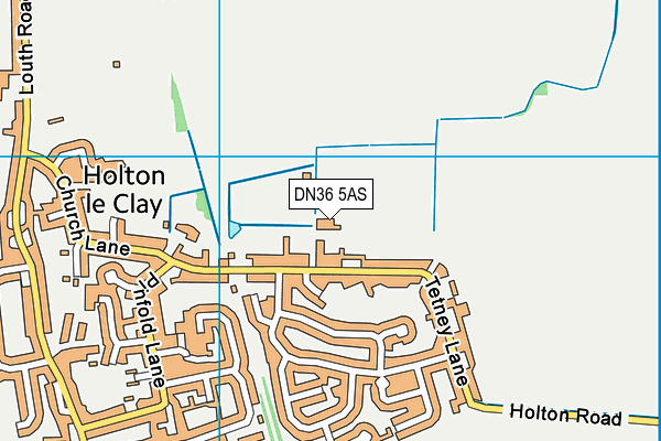 Holton-le-clay Cricket Club map (DN36 5AS) - OS VectorMap District (Ordnance Survey)