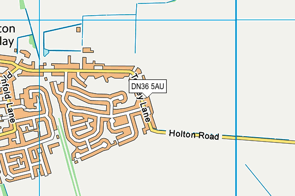 DN36 5AU map - OS VectorMap District (Ordnance Survey)