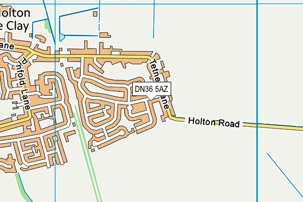 DN36 5AZ map - OS VectorMap District (Ordnance Survey)