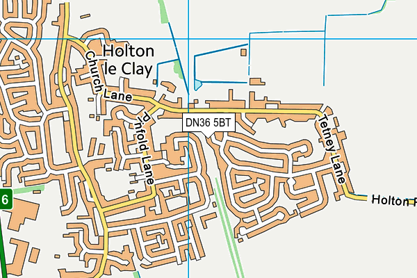 DN36 5BT map - OS VectorMap District (Ordnance Survey)