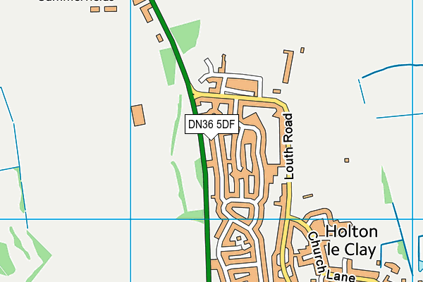 DN36 5DF map - OS VectorMap District (Ordnance Survey)