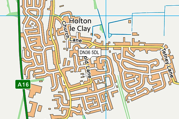 DN36 5DL map - OS VectorMap District (Ordnance Survey)