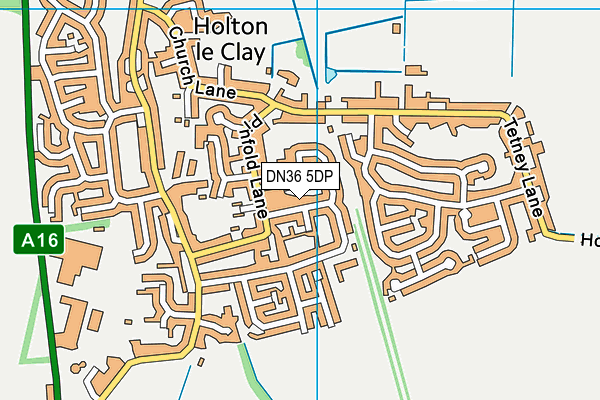DN36 5DP map - OS VectorMap District (Ordnance Survey)