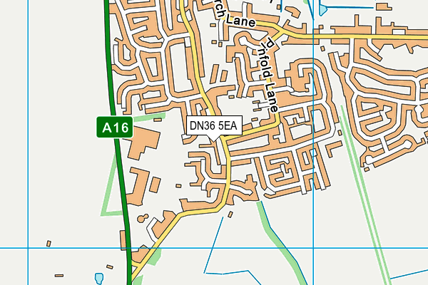 DN36 5EA map - OS VectorMap District (Ordnance Survey)