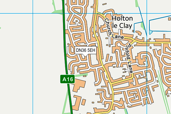 DN36 5EH map - OS VectorMap District (Ordnance Survey)