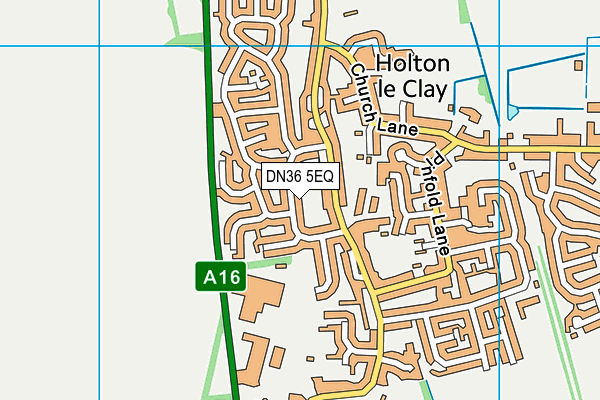 DN36 5EQ map - OS VectorMap District (Ordnance Survey)