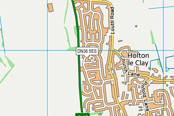 DN36 5ES map - OS VectorMap District (Ordnance Survey)
