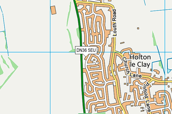 DN36 5EU map - OS VectorMap District (Ordnance Survey)