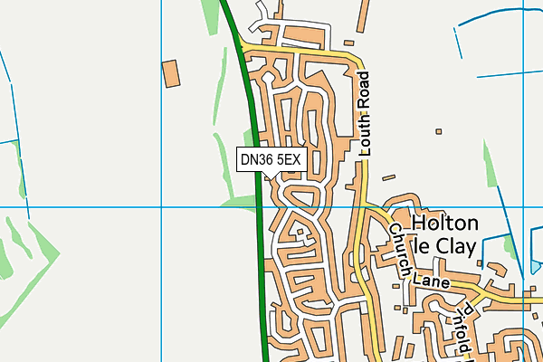 DN36 5EX map - OS VectorMap District (Ordnance Survey)