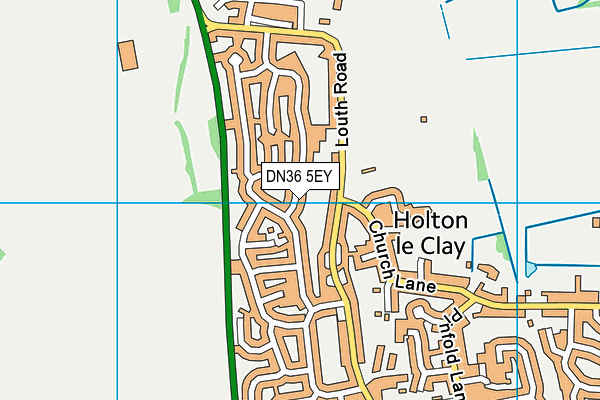 DN36 5EY map - OS VectorMap District (Ordnance Survey)