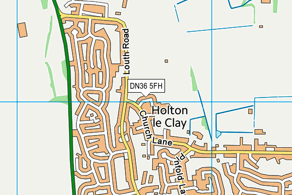 DN36 5FH map - OS VectorMap District (Ordnance Survey)