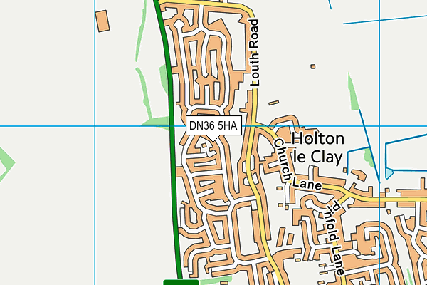 DN36 5HA map - OS VectorMap District (Ordnance Survey)