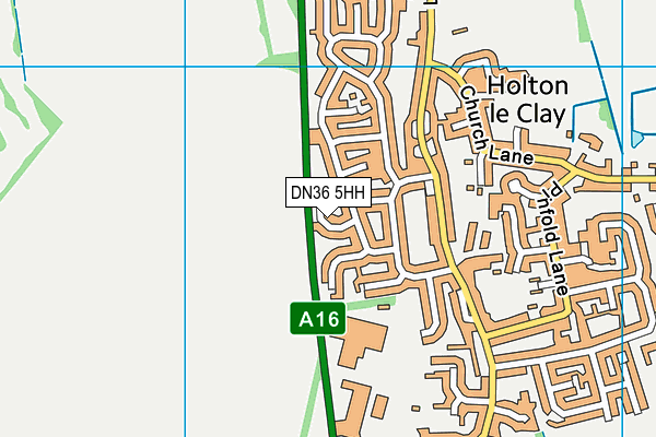 DN36 5HH map - OS VectorMap District (Ordnance Survey)