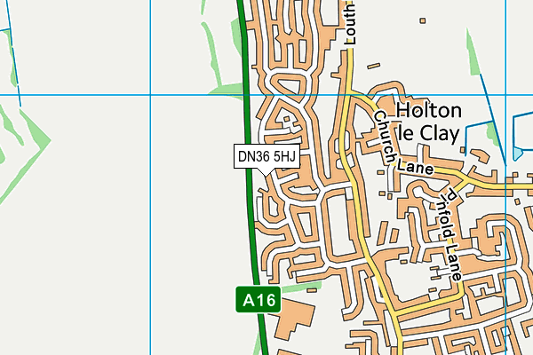 DN36 5HJ map - OS VectorMap District (Ordnance Survey)