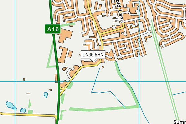 DN36 5HN map - OS VectorMap District (Ordnance Survey)