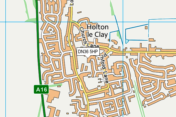 DN36 5HP map - OS VectorMap District (Ordnance Survey)