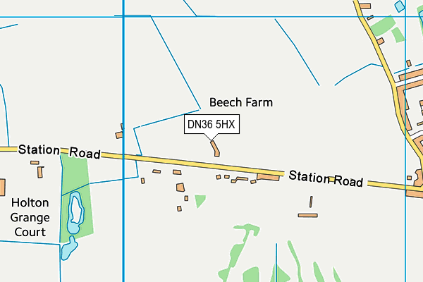 DN36 5HX map - OS VectorMap District (Ordnance Survey)