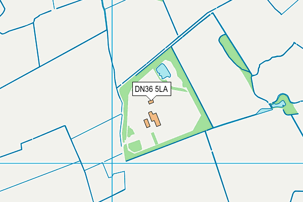 DN36 5LA map - OS VectorMap District (Ordnance Survey)