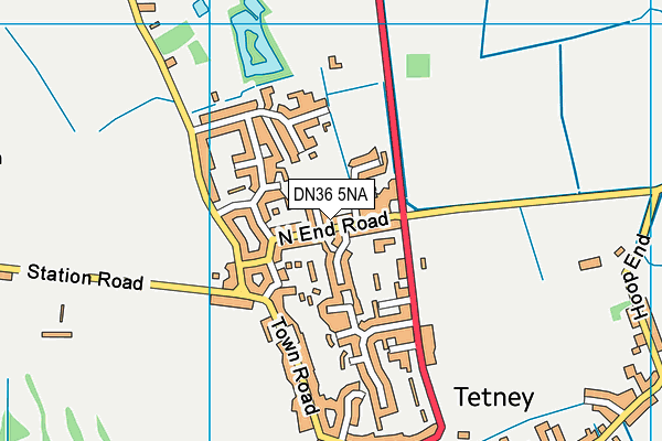 DN36 5NA map - OS VectorMap District (Ordnance Survey)
