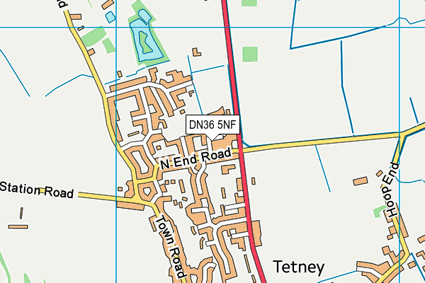 DN36 5NF map - OS VectorMap District (Ordnance Survey)