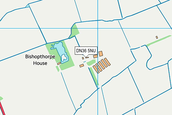 DN36 5NU map - OS VectorMap District (Ordnance Survey)