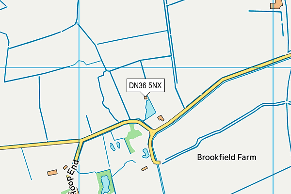 DN36 5NX map - OS VectorMap District (Ordnance Survey)