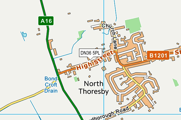 North Thoresby Primary Academy map (DN36 5PL) - OS VectorMap District (Ordnance Survey)