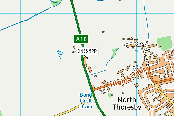 DN36 5PP map - OS VectorMap District (Ordnance Survey)