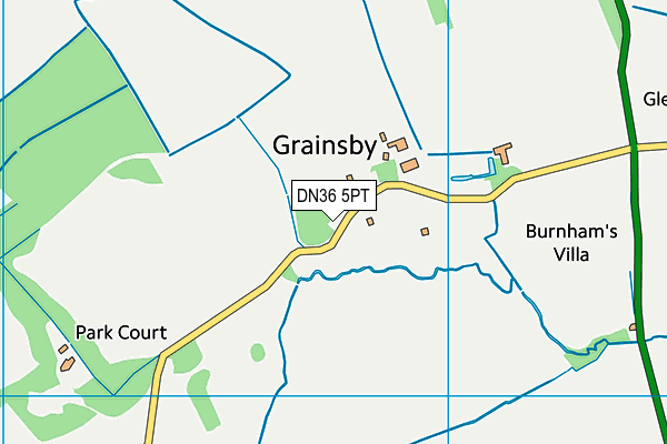 DN36 5PT map - OS VectorMap District (Ordnance Survey)