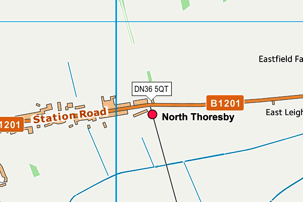 DN36 5QT map - OS VectorMap District (Ordnance Survey)