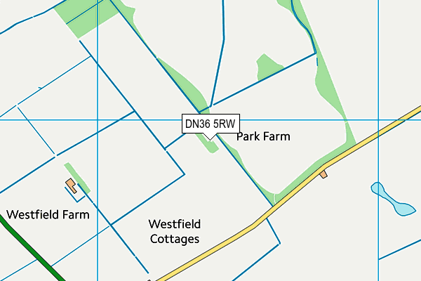 DN36 5RW map - OS VectorMap District (Ordnance Survey)