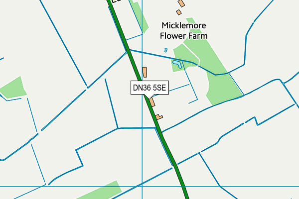 DN36 5SE map - OS VectorMap District (Ordnance Survey)