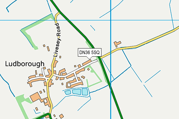 DN36 5SQ map - OS VectorMap District (Ordnance Survey)
