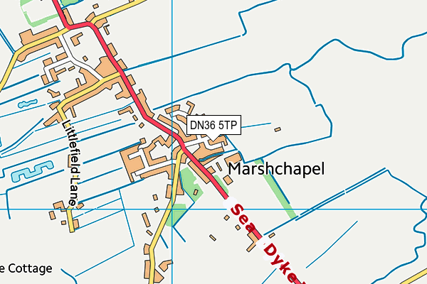 DN36 5TP map - OS VectorMap District (Ordnance Survey)