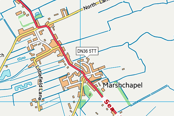 DN36 5TT map - OS VectorMap District (Ordnance Survey)
