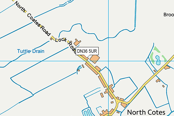 DN36 5UR map - OS VectorMap District (Ordnance Survey)